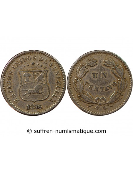 VENEZUELA - 1 CENTAVO 1876