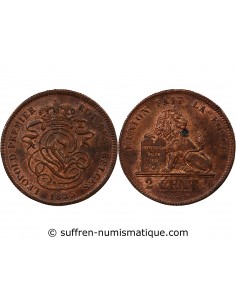 BELGIQUE, LEOPOLD Ier - 2 CENTIMES 1835