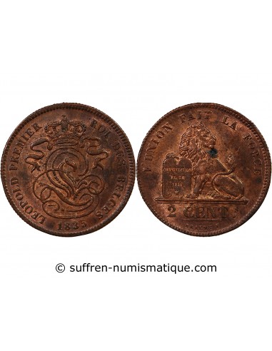 BELGIQUE, LEOPOLD Ier - 2 CENTIMES 1835
