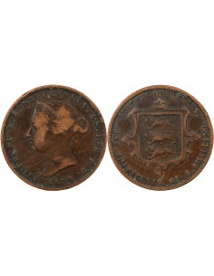 JERSEY, VICTORIA - 1/13 SHILLING 1870 2