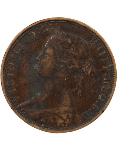 GRANDE-BRETAGNE, VICTORIA - HALF PENNY 1862