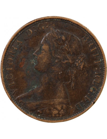 GRANDE-BRETAGNE, VICTORIA - HALF PENNY 1862
