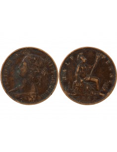 GRANDE-BRETAGNE, VICTORIA - HALF PENNY 1862 2