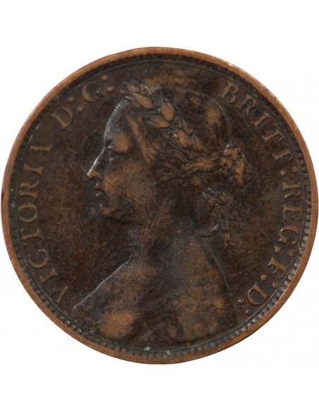 GRANDE-BRETAGNE, VICTORIA - HALF PENNY 1876