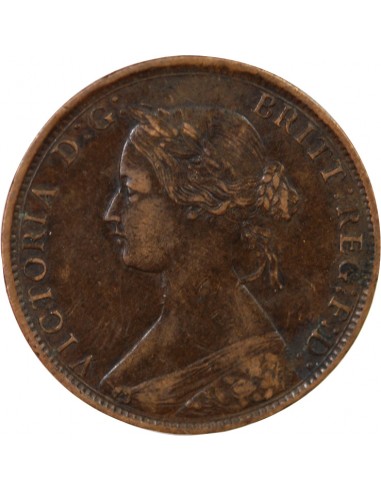 GRANDE-BRETAGNE, VICTORIA - HALF PENNY 1861