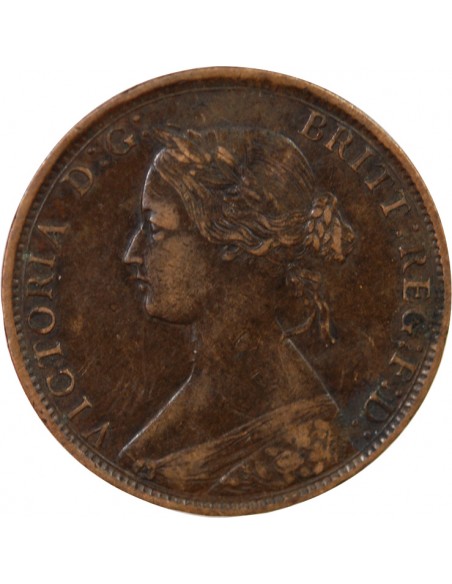 GRANDE-BRETAGNE, VICTORIA - HALF PENNY 1861