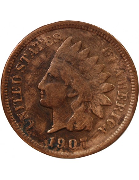 USA - 1 CENT "Indian Head" 1907 PHILADELPHIE