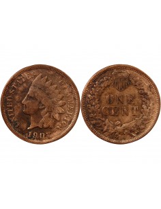 USA - 1 CENT "Indian Head" 1907 PHILADELPHIE 2