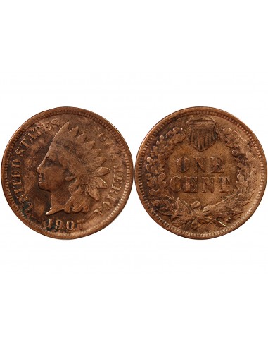 USA - 1 CENT "Indian Head" 1907 PHILADELPHIE
