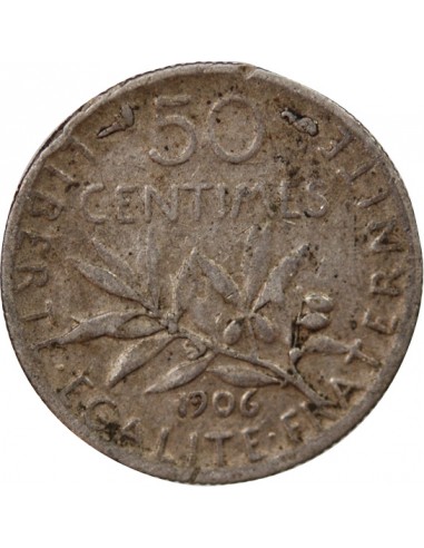 SEMEUSE - 50 CENTIMES ARGENT 1906