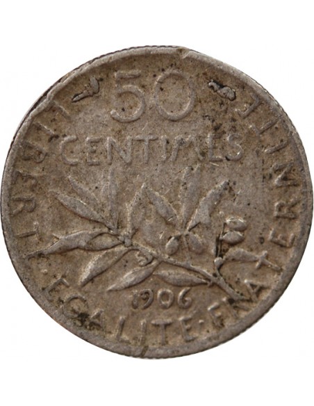 SEMEUSE - 50 CENTIMES ARGENT 1906