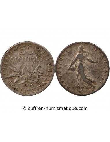 SEMEUSE - 50 CENTIMES ARGENT 1906