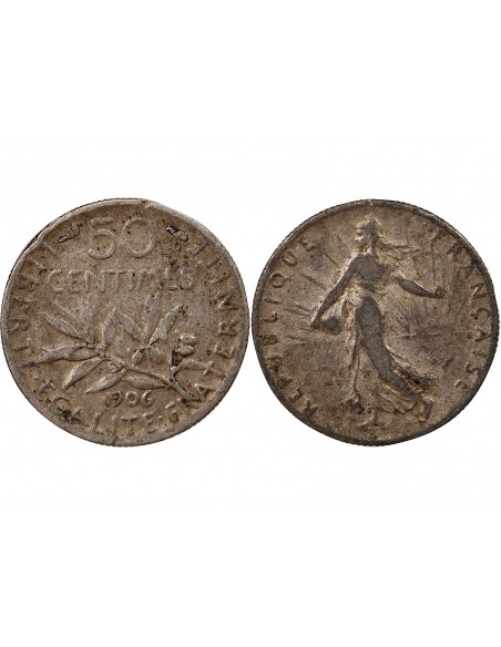 SEMEUSE - 50 CENTIMES ARGENT 1906