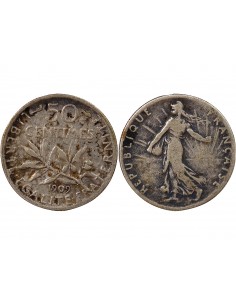 SEMEUSE - 50 CENTIMES ARGENT 1909 2