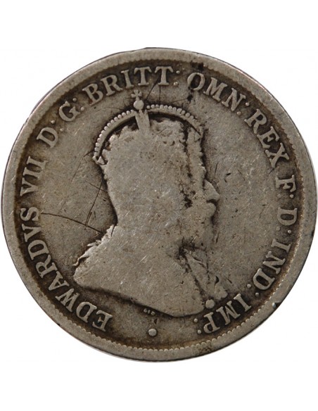 AUSTRALIE, EDOUARD VII - FLORIN ARGENT 1910