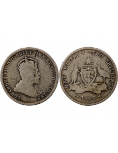 AUSTRALIE, EDOUARD VII - FLORIN ARGENT 1910 2