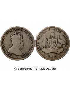 AUSTRALIE, EDOUARD VII - FLORIN ARGENT 1910