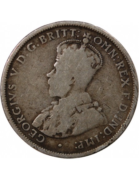 AUSTRALIE, GEORGE V - FLORIN ARGENT 1911