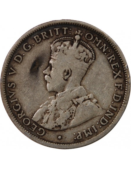 AUSTRALIE, GEORGE V - FLORIN ARGENT 1913
