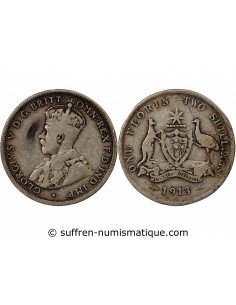 AUSTRALIE, GEORGE V - FLORIN ARGENT 1913
