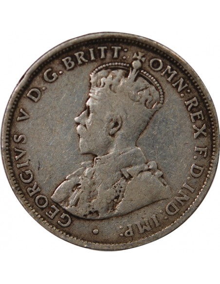 AUSTRALIE, GEORGE V - FLORIN ARGENT 1921
