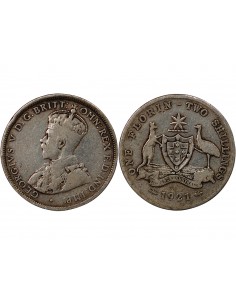AUSTRALIE, GEORGE V - FLORIN ARGENT 1921 2