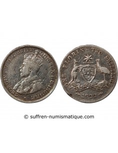AUSTRALIE, GEORGE V - FLORIN ARGENT 1922