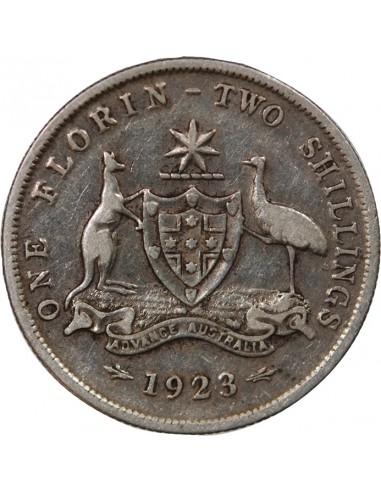 AUSTRALIE, GEORGE V - FLORIN ARGENT 1923