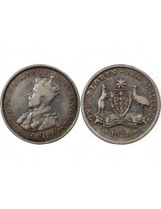 AUSTRALIE, GEORGE V - FLORIN ARGENT 1923 2