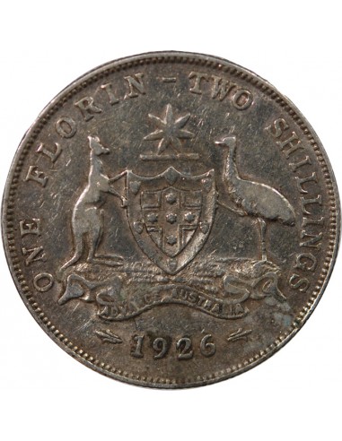 AUSTRALIE, GEORGE V - FLORIN ARGENT 1926