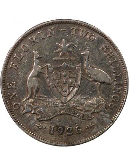 AUSTRALIE, GEORGE V - FLORIN ARGENT 1926
