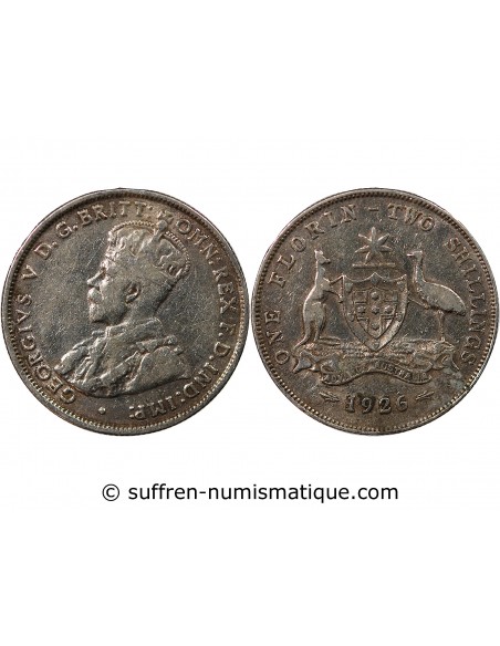 AUSTRALIE, GEORGE V - FLORIN ARGENT 1926