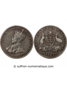 AUSTRALIE, GEORGE V - FLORIN ARGENT 1927
