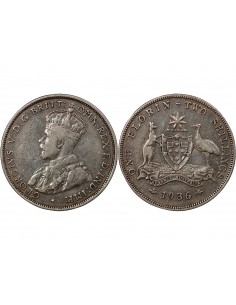 AUSTRALIE, GEORGE V - FLORIN ARGENT 1936 2