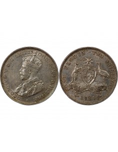 AUSTRALIE, GEORGE V - FLORIN ARGENT 1936 2