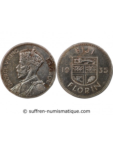 FIDJI, GEORGE V - FLORIN 1935