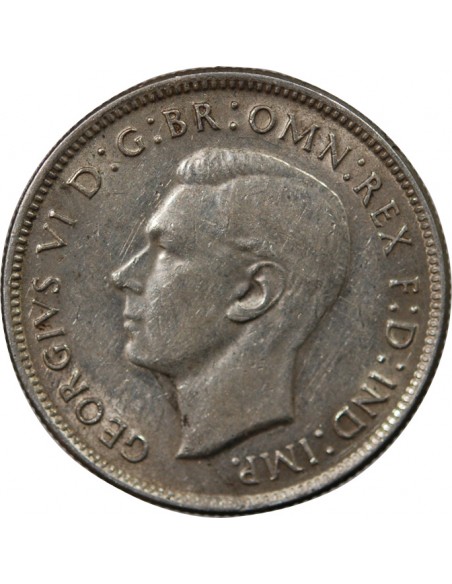 AUSTRALIE, GEORGE VI - FLORIN ARGENT 1943 MELBOURNE