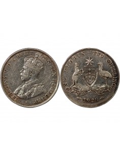 AUSTRALIE, GEORGE V - FLORIN ARGENT 1928 2