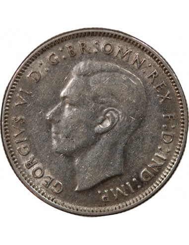 AUSTRALIE, GEORGE VI - FLORIN ARGENT 1942 MELBOURNE