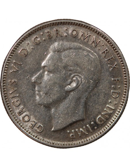 AUSTRALIE, GEORGE VI - FLORIN ARGENT 1942 MELBOURNE