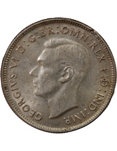 AUSTRALIE, GEORGE VI - FLORIN ARGENT 1942 MELBOURNE