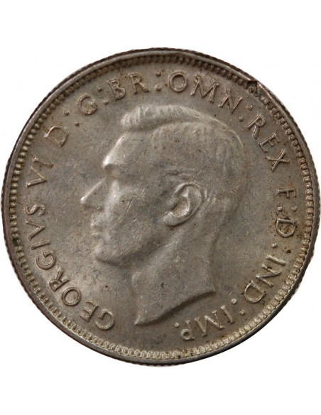 AUSTRALIE, GEORGE VI - FLORIN ARGENT 1942 MELBOURNE