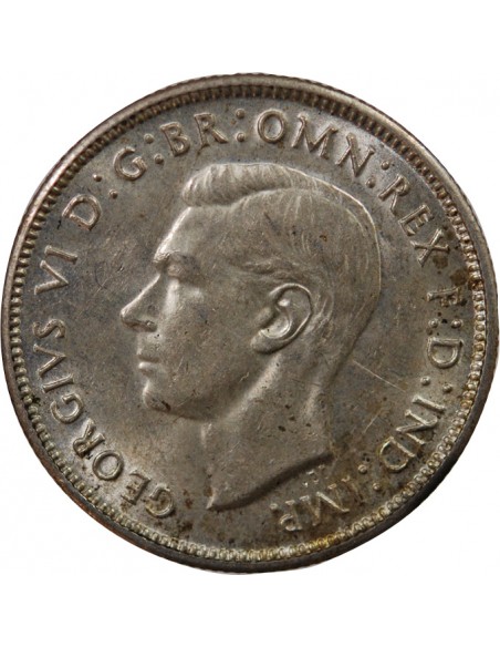 AUSTRALIE, GEORGE VI - FLORIN ARGENT 1943 S SAN FRANCISCO