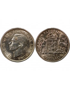 AUSTRALIE, GEORGE VI - FLORIN ARGENT 1943 S SAN FRANCISCO 2