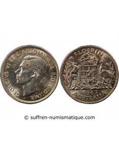 AUSTRALIE, GEORGE VI - FLORIN ARGENT 1943 S SAN FRANCISCO