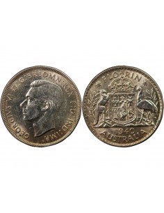 AUSTRALIE, GEORGE VI - FLORIN ARGENT 1940 MELBOURNE 2