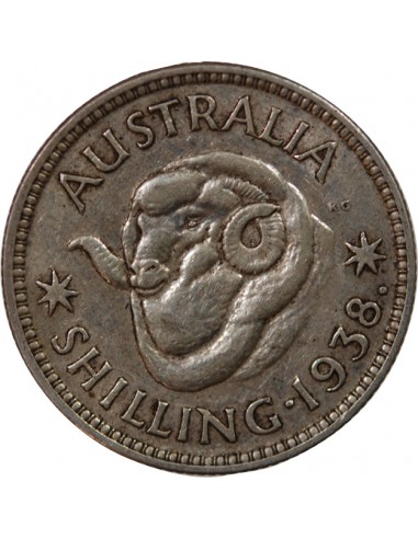 AUSTRALIE, GEORGE VI - SHILLING ARGENT 1938
