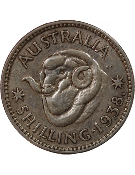 AUSTRALIE, GEORGE VI - SHILLING ARGENT 1938