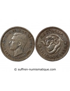AUSTRALIE, GEORGE VI - SHILLING ARGENT 1938