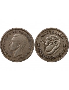 AUSTRALIE, GEORGE VI - SHILLING ARGENT 1938 2
